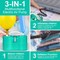 Electric Balloon Pump, 3-in-1 Air Pump for Inflatables and Balloons, Portable Balloon Pump for Latex 260Q Long Foil Balloons, 110V Dual Nozzle Inflator Deflator for Pool Floats Air Beds (Teal)